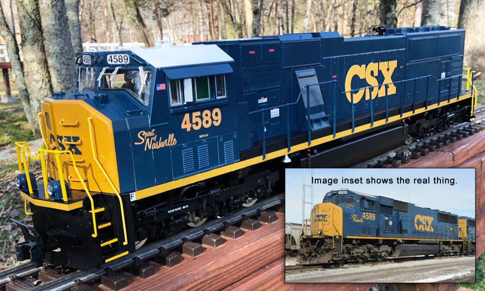 Image of NGRS customized USA Trains SD70 in the raffle