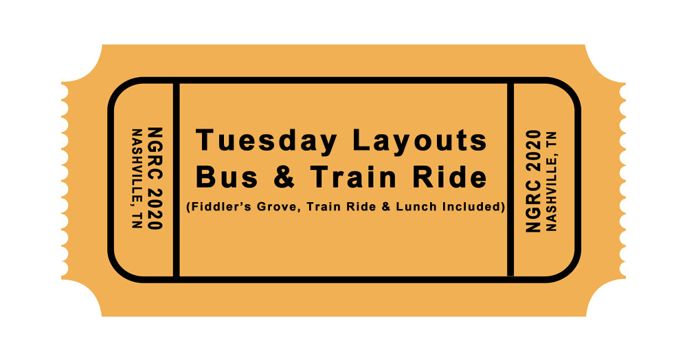 2 Tuesday: Bus Tour-Layouts, Lunch & Train Ride